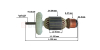 Якорь для BOSCH GWS 20-230