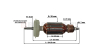 Якорь для BOSCH GWS 6-100/GWS 6-115/ GWS 850/8-125