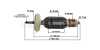 Якорь для BOSCH GWS 850/8-125/6-100/7-115