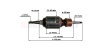Якорь для MAKITA HR4000C